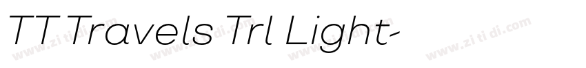 TT Travels Trl Light字体转换